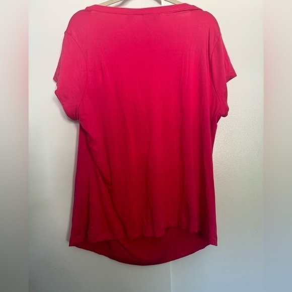 Avenue Pink Short Sleeved blouse plus size 18/20 - Picture 7 of 7